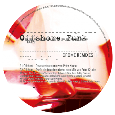 ka129 | 12″ <br>OFFSHORE FUNK <br>Crome Remixes II <br>PETER KRUDER | IAN O’BRIEN