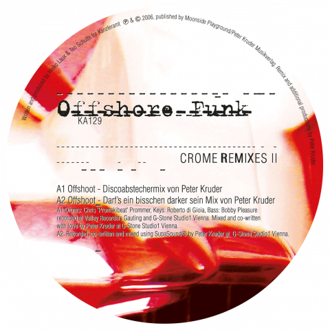 ka129 | 12″ <br>OFFSHORE FUNK <br>Crome Remixes II <br>PETER KRUDER | IAN O’BRIEN