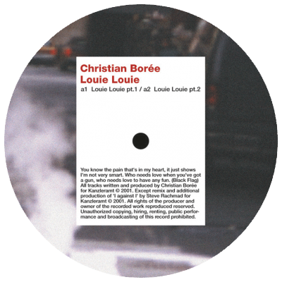 ka054 | 12″ <br>CHRISTIAN BOREE <br>Louie Louie <br>STERAC